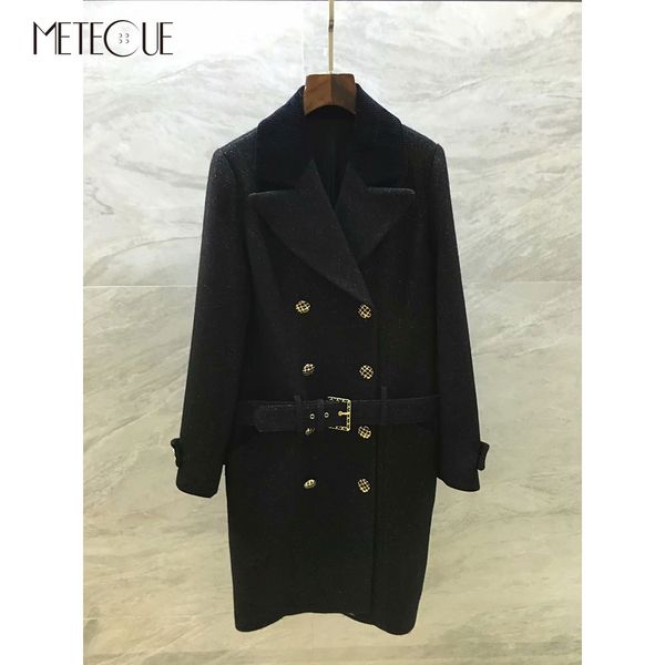 black woolen coat women with 100% silk lining 2019 fall winter fashion double breasted button long sleeve women outfit with belt
black woolen coat women with 100% silk lining 2019 fall winter fashion double breasted button long sleeve women outfit with belt