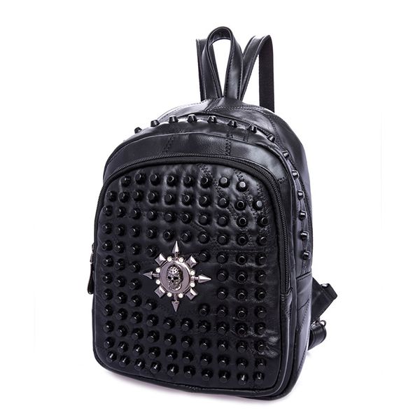 2019 new women's bag multifunctional casual fashion backpack rivet ladies backpack korean student bag mini zipper
2019 new women's bag multifunctional casual fashion backpack rivet ladies backpack korean student bag mini zipper