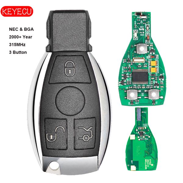 

keyecu smart key 3 buttons 315mhz/433mhz for auto remote key support nec and bga 2000+ year