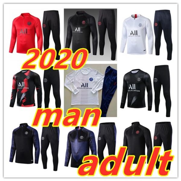 new 2020 survetement paris football tracksuit survêtement de football mens training suit 19/20 chandal futbol soccer tracksuit jogging, Black
new 2020 survetement paris football tracksuit survêtement de football mens training suit 19/20 chandal futbol soccer tracksuit jogging, Black