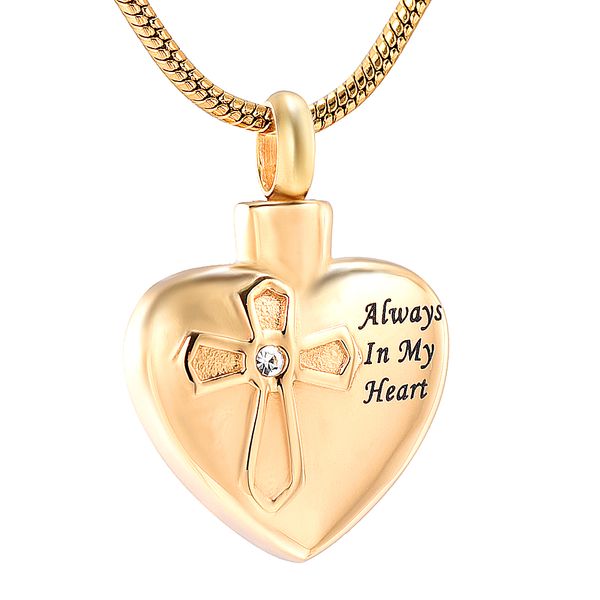 lkj12422 always in my heart cross engraving memorial urn necklace stainless steel cremation pendant jewelry, Silver
lkj12422 always in my heart cross engraving memorial urn necklace stainless steel cremation pendant jewelry, Silver