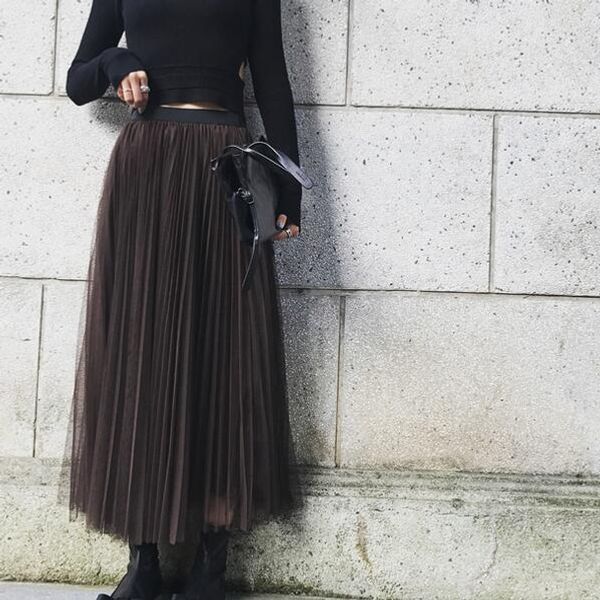 2020 summer mesh long skirt female elastic waist loose big size women's skirts new dc566, Black
2020 summer mesh long skirt female elastic waist loose big size women's skirts new dc566, Black