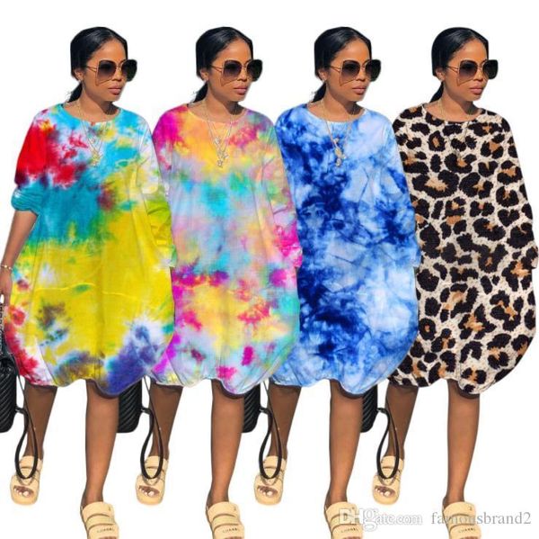 women leopard 19ss designer dress a-line fashion casual tie dyed loose autumn fall dresses vestidoes, Black;gray
women leopard 19ss designer dress a-line fashion casual tie dyed loose autumn fall dresses vestidoes, Black;gray
