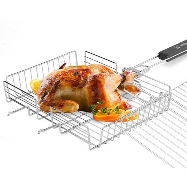 heavy barbecue metal mesh grilling basket rack for meat fish corn chicken at party indoor and outdoor cooking
heavy barbecue metal mesh grilling basket rack for meat fish corn chicken at party indoor and outdoor cooking