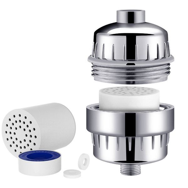 shower filter showerhead filter 15-stage shower water filter with 2 replaceable cartridges remove chlorine heavy metal universal shower head 
shower filter showerhead filter 15-stage shower water filter with 2 replaceable cartridges remove chlorine heavy metal universal shower head