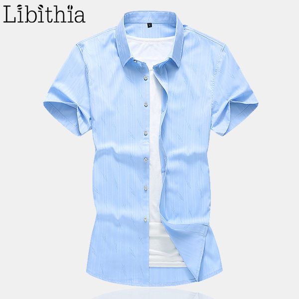 men's casual shirts solid colors big size -7xl short sleeve men social shirt standard sky blue white green clothes male a30, White;black
men's casual shirts solid colors big size -7xl short sleeve men social shirt standard sky blue white green clothes male a30, White;black