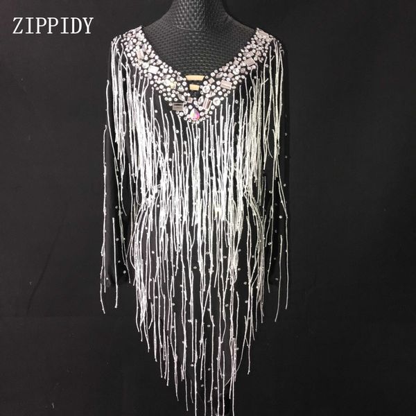 white tassel rhinestones black dress evening dj female singer clothes women's dancer birthday celebrate prom dress, Black;red
white tassel rhinestones black dress evening dj female singer clothes women's dancer birthday celebrate prom dress, Black;red