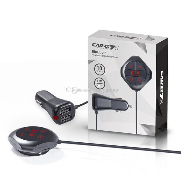 new q7s bluetooth car fm transmitter car handsbluetooth kit voltage monitor mp3 player tf dual usb car charger for iphone samsung 
new q7s bluetooth car fm transmitter car handsbluetooth kit voltage monitor mp3 player tf dual usb car charger for iphone samsung