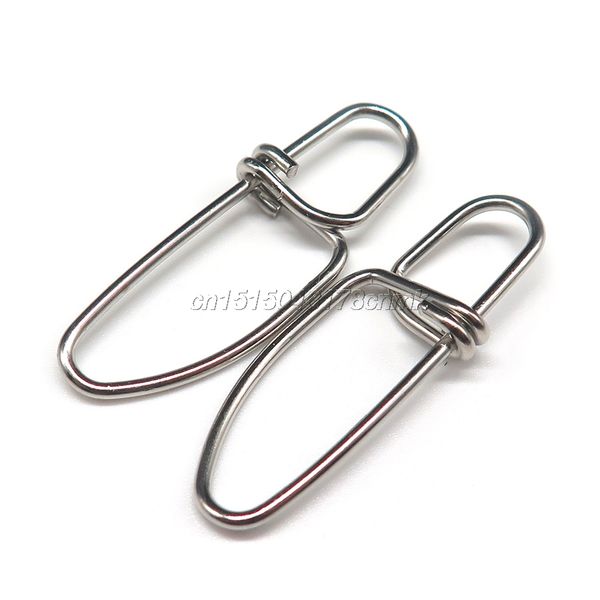 minfishing 100pcs double interlock fishing snap fishing accessories stainless steel hook tackles
minfishing 100pcs double interlock fishing snap fishing accessories stainless steel hook tackles