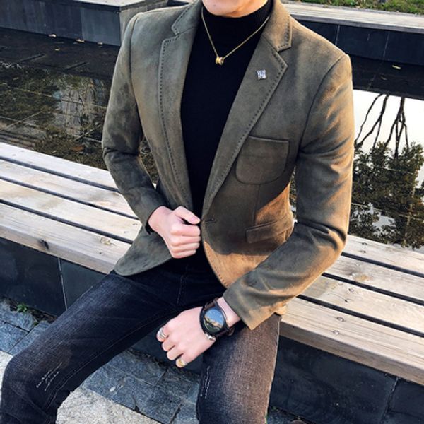 2019 new casual suit men's small suit male jacket port wind youth slim korean version of the british wind jacket, White;black
2019 new casual suit men's small suit male jacket port wind youth slim korean version of the british wind jacket, White;black