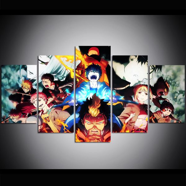 5 piece large size canvas wall art pictures blue exorcist print oil painting for living room paintings wall decor
5 piece large size canvas wall art pictures blue exorcist print oil painting for living room paintings wall decor