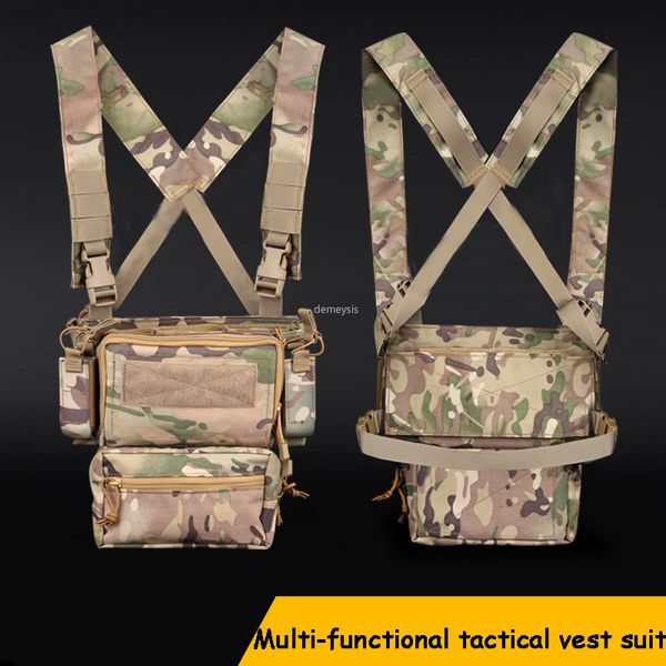 tactical combat vest molle vest detachable triple bag multifunctional swat army cs shooting hunting vests, Camo;black
tactical combat vest molle vest detachable triple bag multifunctional swat army cs shooting hunting vests, Camo;black