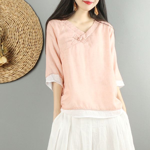 2019 traditional chinese clothing for women hanfu womens and blouses oriental china clothing half sleeve fairy lady top, Red
2019 traditional chinese clothing for women hanfu womens and blouses oriental china clothing half sleeve fairy lady top, Red