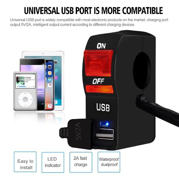 yfashion universal handlebar light switch motorcycle headlight switch on/off button light moto accessory
yfashion universal handlebar light switch motorcycle headlight switch on/off button light moto accessory