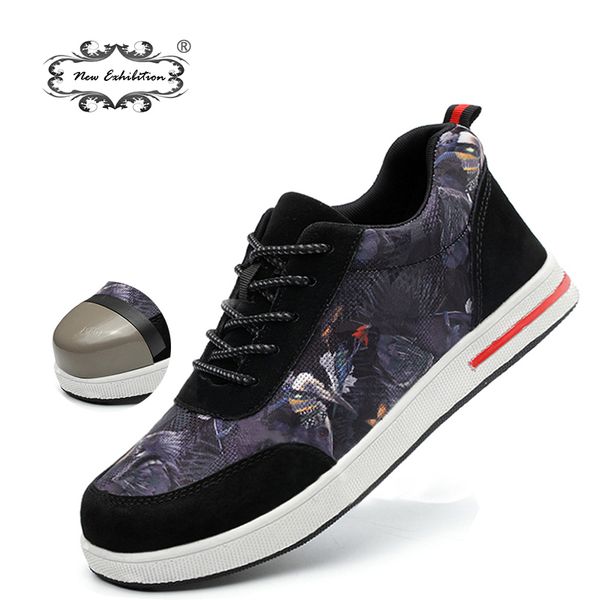 new exhibition 2019 fashion men safety shoes steel toe color canvas work boots anti-smashing piercing protective casual sneaker, Black
new exhibition 2019 fashion men safety shoes steel toe color canvas work boots anti-smashing piercing protective casual sneaker, Black