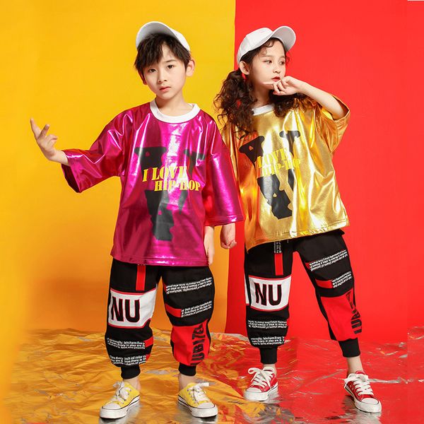 children girls short sleeve rose gold hip hop clothing suits ds jazz dance costumes ballroom clothes outfit, Black;red
children girls short sleeve rose gold hip hop clothing suits ds jazz dance costumes ballroom clothes outfit, Black;red