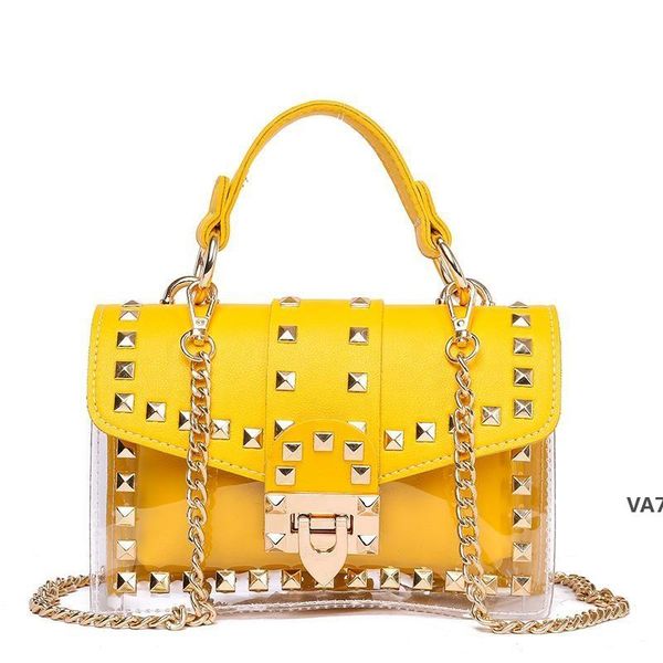 small clear woman 2019 new fashion messenger bag chains shoulder bag female rivets transparent square pu handbagva7
small clear woman 2019 new fashion messenger bag chains shoulder bag female rivets transparent square pu handbagva7