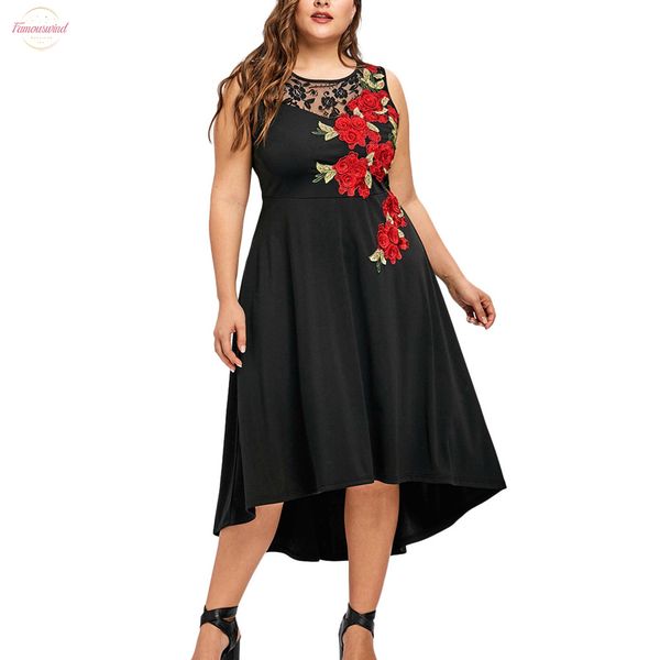 o neck dress woman basic appliques zipper perspective sleeveless ladies dresses large sizes mesh dress women party elegant g6, Black;gray
o neck dress woman basic appliques zipper perspective sleeveless ladies dresses large sizes mesh dress women party elegant g6, Black;gray