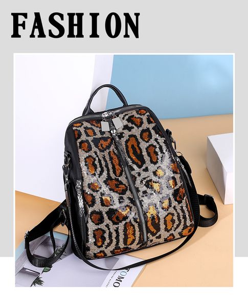 fashion sequin women backpack leopard print large capacity school bag for teenage girl ladies travel shoulder bag mochila xa492h
fashion sequin women backpack leopard print large capacity school bag for teenage girl ladies travel shoulder bag mochila xa492h