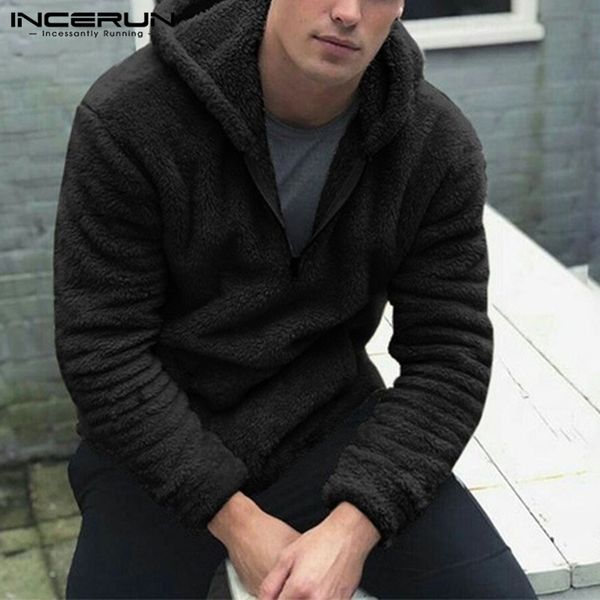 fashion men sweatshirts fleece hooded long sleeve pockets zippers streetwear pullovers fluffy hoodies men tracksuit 2019 incerun, Black
fashion men sweatshirts fleece hooded long sleeve pockets zippers streetwear pullovers fluffy hoodies men tracksuit 2019 incerun, Black