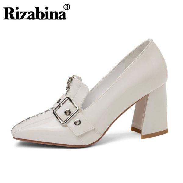 rizabina women real leather pumps spring office high heel shoes women work classics wedding square toe classics pumps size 34-39, Black
rizabina women real leather pumps spring office high heel shoes women work classics wedding square toe classics pumps size 34-39, Black