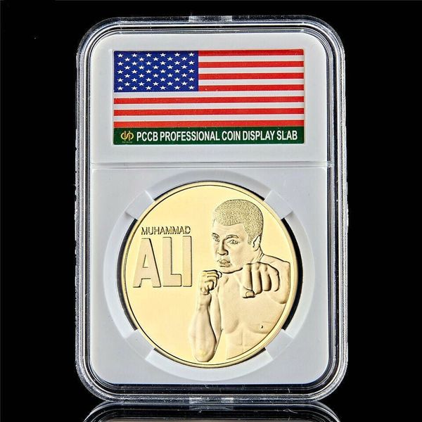 Boxing Champion Of World Muhammad Ali 1oz Gold Plated Commemorative Coin Token Jun 21_25 W/Pccb Box
Boxing Champion Of World Muhammad Ali 1oz Gold Plated Commemorative Coin Token Jun 21_25 W/Pccb Box