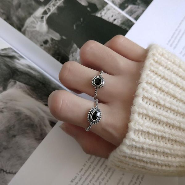1pc authentic s925 sterling silver fine jewelry twisted roped black enamel round /oval geometric retro ring open adjust j426, Golden;silver
1pc authentic s925 sterling silver fine jewelry twisted roped black enamel round /oval geometric retro ring open adjust j426, Golden;silver