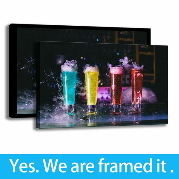 hd print bar wall painting edible glitter dry ice cocktails art decor canvas framed art - ready to hang - framed
hd print bar wall painting edible glitter dry ice cocktails art decor canvas framed art - ready to hang - framed