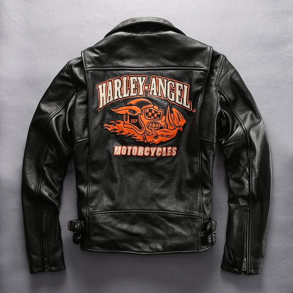 men's leather & faux 2021 motorcycle jacket with pig pattern fashion brand moto biker men lapel genuine coat male, Black
men's leather & faux 2021 motorcycle jacket with pig pattern fashion brand moto biker men lapel genuine coat male, Black