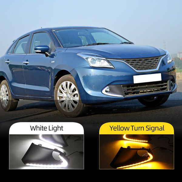 2pcs led drl daytime running lights fog lamp with yellow turn signal for suzuki baleno 2016 2017 2018 2019
2pcs led drl daytime running lights fog lamp with yellow turn signal for suzuki baleno 2016 2017 2018 2019
