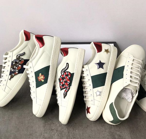 2020 genuine leather flats designer sneakers men women classic casual shoes python tiger bee flower embroidered cock love sneakers, Black
2020 genuine leather flats designer sneakers men women classic casual shoes python tiger bee flower embroidered cock love sneakers, Black