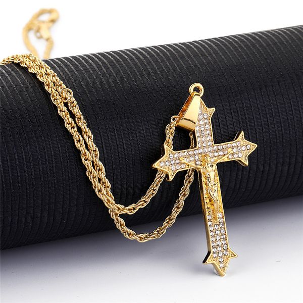 2020 fashion cross hiphop pendant necklace men crystal zircon christian jesus necklace jewelry gift, Silver
2020 fashion cross hiphop pendant necklace men crystal zircon christian jesus necklace jewelry gift, Silver
