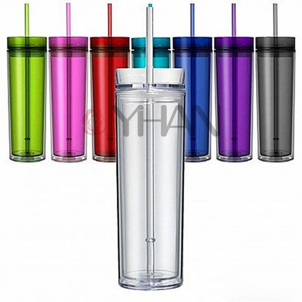 16oz acrylic juice cup 7colors insulated double tumbler pp plastic material cups two layer straw lids covers
16oz acrylic juice cup 7colors insulated double tumbler pp plastic material cups two layer straw lids covers