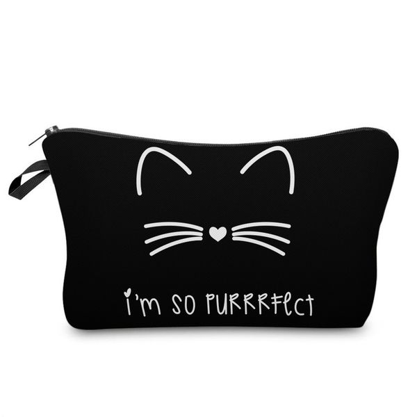 2019 fashion cosmetic organizer bag pure black cute cat prints cosmetic bag fashion women brand makeup
2019 fashion cosmetic organizer bag pure black cute cat prints cosmetic bag fashion women brand makeup