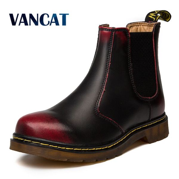 vancat autumn winter genuine leather boots men shoes vintage classic ankle boots waterproof male casual motorcycle boot, Black
vancat autumn winter genuine leather boots men shoes vintage classic ankle boots waterproof male casual motorcycle boot, Black