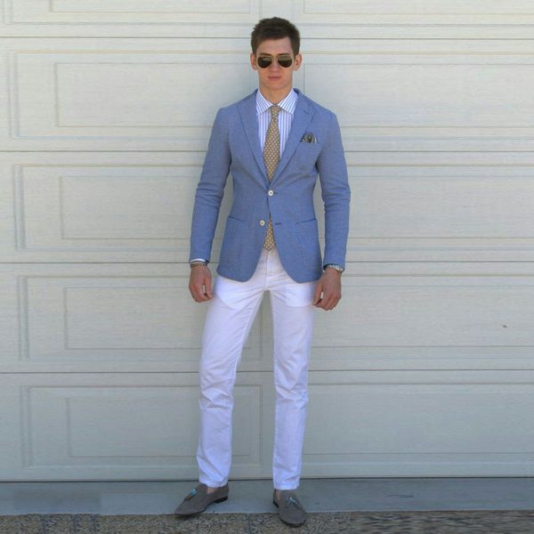 casual blue business men suits groom wedding tuxedo white pants groomsmen outfits tailored costume homme 2piece slim fit terno masculino, Black;gray
casual blue business men suits groom wedding tuxedo white pants groomsmen outfits tailored costume homme 2piece slim fit terno masculino, Black;gray
