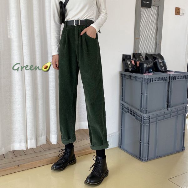 women's pants & capris alien kitty corduroy straight all-match 2021 half-elastic waist casual solid leisure slim high loose women carro, Black;white
women's pants & capris alien kitty corduroy straight all-match 2021 half-elastic waist casual solid leisure slim high loose women carro, Black;white