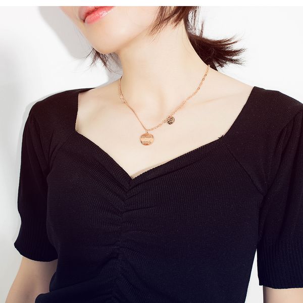women girls rose gold necklace stainless steel link chain pendant necklace you make me heart smile good luck 18'' n1635, Silver
women girls rose gold necklace stainless steel link chain pendant necklace you make me heart smile good luck 18'' n1635, Silver