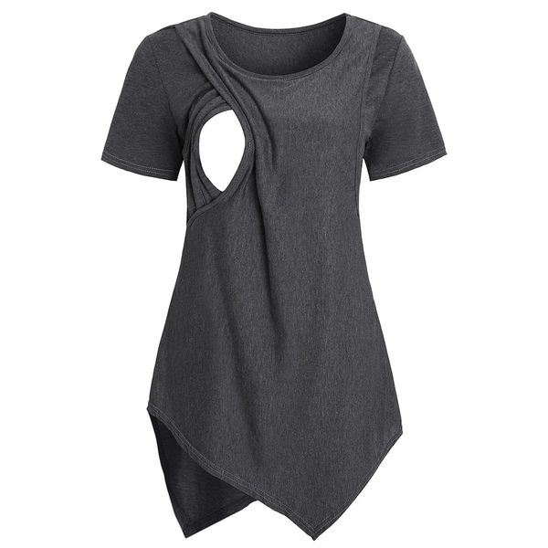Summer Women Pregnant Clothes Short Sleeve Tshirt Layered Solid Nursing Tops Breastfeeding T Shirt Top Maternity Clothing Tees
Summer Women Pregnant Clothes Short Sleeve Tshirt Layered Solid Nursing Tops Breastfeeding T Shirt Top Maternity Clothing Tees