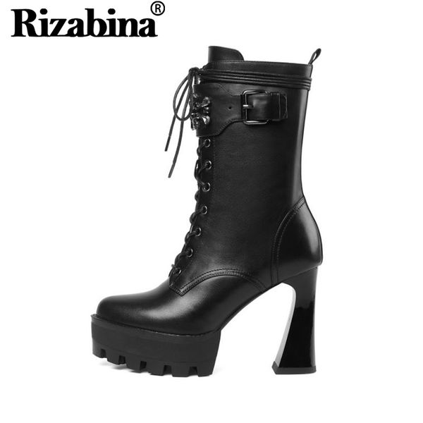 rizabina women ankle boots special high heels fashion cross strap rivets shoes women simple zipper platform footwear size 34-39, Black
rizabina women ankle boots special high heels fashion cross strap rivets shoes women simple zipper platform footwear size 34-39, Black