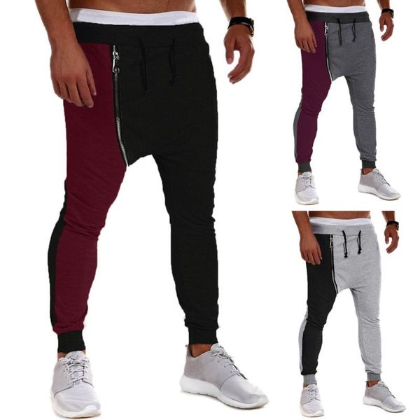 men's casual autumn winter daily cotton patchwork zipper hip hop trousers joggers harem long pants gift, Black
men's casual autumn winter daily cotton patchwork zipper hip hop trousers joggers harem long pants gift, Black