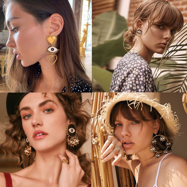 diezi exaggeration 2019 new punk fashion heart dangle drop earrings for women girls ladies statement gold color earrings jewelry, Silver
diezi exaggeration 2019 new punk fashion heart dangle drop earrings for women girls ladies statement gold color earrings jewelry, Silver