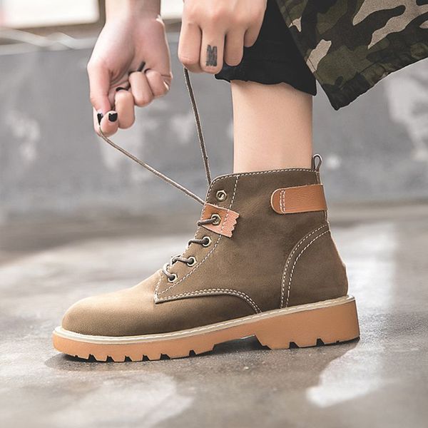 2019 autumn women lace up ankle boots flats round toe platform nubuck ladies fashion shoes sewing female botas comfort new, Black
2019 autumn women lace up ankle boots flats round toe platform nubuck ladies fashion shoes sewing female botas comfort new, Black