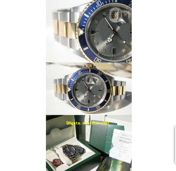wristwatches with original box casual modern men's watches 16613 slate serti dial two tone steel & 18k yellow gold 40mm, Slivery;brown
wristwatches with original box casual modern men's watches 16613 slate serti dial two tone steel & 18k yellow gold 40mm, Slivery;brown