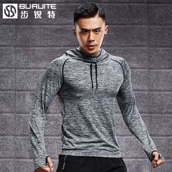 long sleeve fitness suit men's loose quick drying sports running basketball training suit hooded autumn winter, Black;blue
long sleeve fitness suit men's loose quick drying sports running basketball training suit hooded autumn winter, Black;blue
