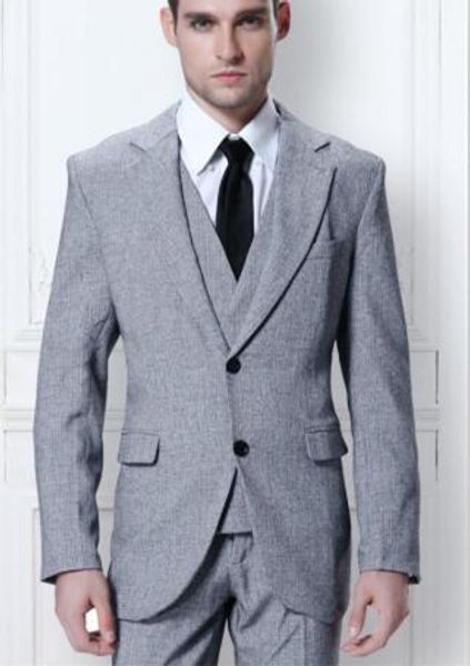 grey tweed two button mens suits 3 pieces(jacket+pant+vest+tie) wedding custom made prom masculino trajes de hombre blazer, White;black
grey tweed two button mens suits 3 pieces(jacket+pant+vest+tie) wedding custom made prom masculino trajes de hombre blazer, White;black