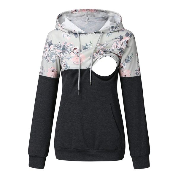 pregnant woman breastfeeding overall clothes long sleeve flower print hoodie nursing sweatshirts patchwork multi-function, White
pregnant woman breastfeeding overall clothes long sleeve flower print hoodie nursing sweatshirts patchwork multi-function, White