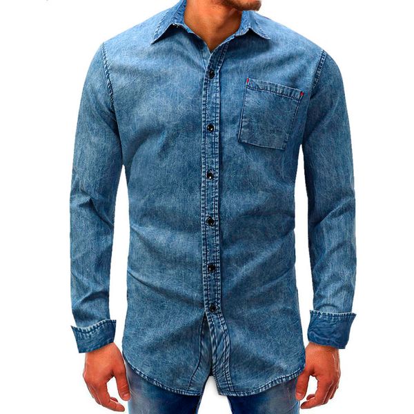 men denim long sleeve basic shirts casual long sleeve button shirt solid color blouse jogging homme slim fit shirts#z, White;black
men denim long sleeve basic shirts casual long sleeve button shirt solid color blouse jogging homme slim fit shirts#z, White;black