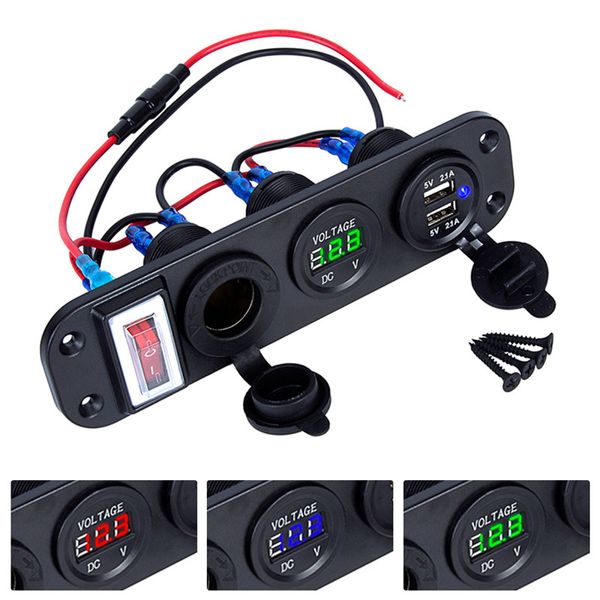 новый durable 4 в 1 цифровой напряжение питания 12 разъем dual usb зарядное устройство сигареты адаптер прикуривателя розетка с тумблер # 29
новый durable 4 в 1 цифровой напряжение питания 12 разъем dual usb зарядное устройство сигареты адаптер прикуривателя розетка с тумблер # 29