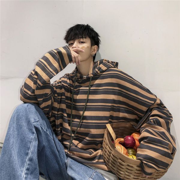 autumn new hoodies men fashion contrast color casual hooded pullover man streetwear hip hop loose striped sweatshirt male, Black
autumn new hoodies men fashion contrast color casual hooded pullover man streetwear hip hop loose striped sweatshirt male, Black